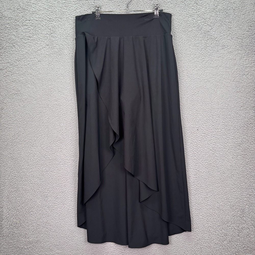 Halara Skirt Womens L Black Asymmetrical Performance Stretch Lounge Everyday